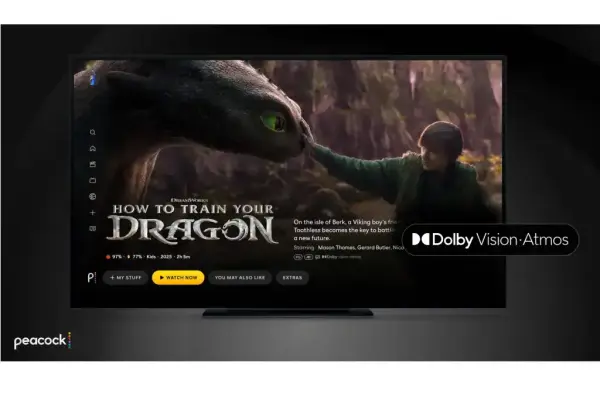Peacock hỗ trợ Dolby Vision HDR và ​​Atmos cho các sự kiện thể thao trực tiếp.